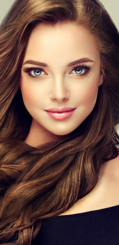 Women Model, Face, Brunette, Blue Eyes, 1440x2960