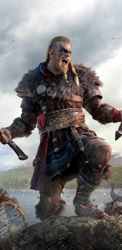 Video Game Assassins Creed Valhalla, 1440x2960