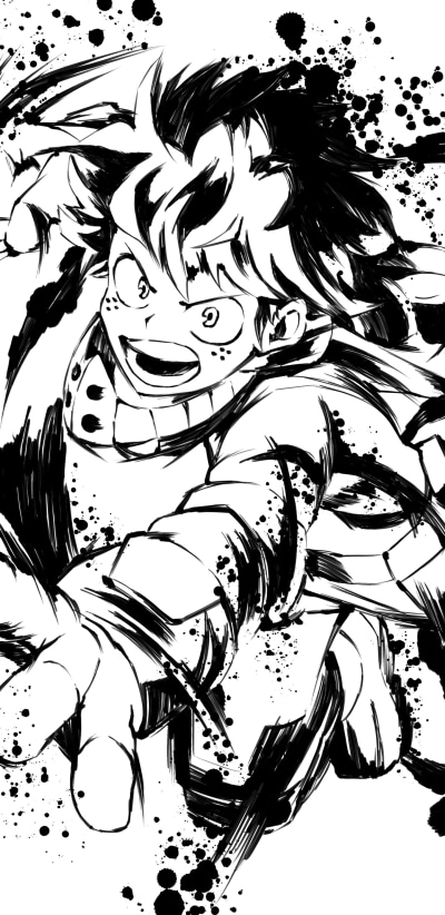 Anime My Hero Academia, Izuku Midoriya, 1440x2960