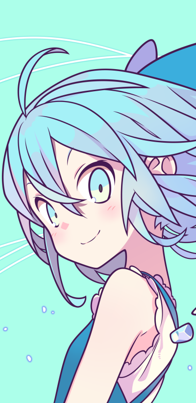 Anime Touhou, Cirno (Touhou), 1440x2960