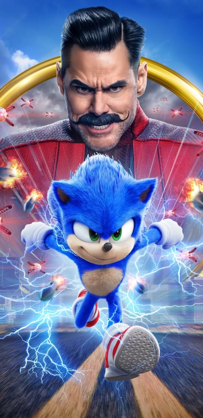 Movie Sonic the Hedgehog, Jim Carrey, Doctor Robotnik, 1440x2960