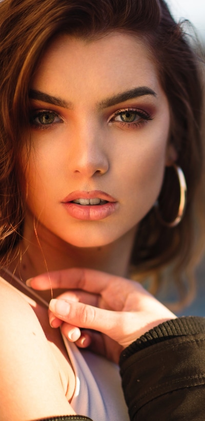 Women Model, Brunette, Face, 1440x2960