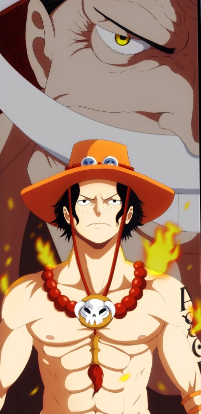 Anime One Piece, Portgas D. Ace, 1440x2960