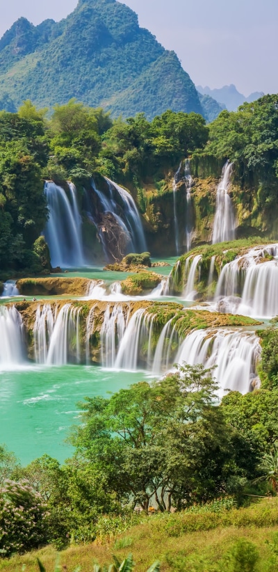 Earth Waterfall, Nature, Landscape, 1440x2960