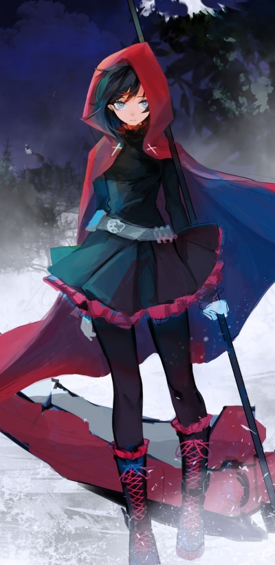 Anime RWBY, Ruby Rose (RWBY), 1440x2960