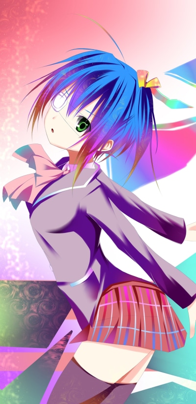 Anime Love, Chunibyo and Other Delusions, Rikka Takanashi, 1440x2960