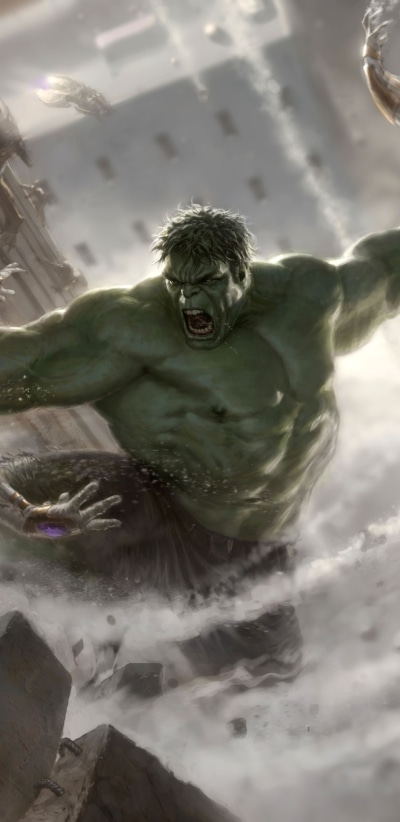 Movie The Avengers, Hulk, 1440x2960
