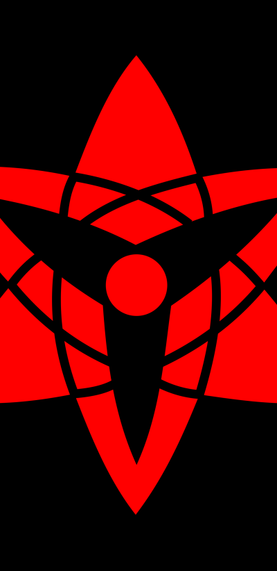 Anime Boruto, Mangekyō Sharingan, Minimalist, Sharingan (Naruto), 1440x2960