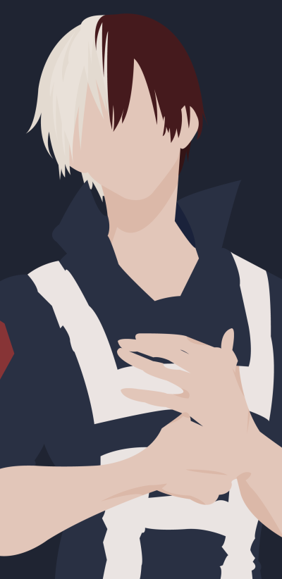 Anime My Hero Academia, Shoto Todoroki, 1440x2960