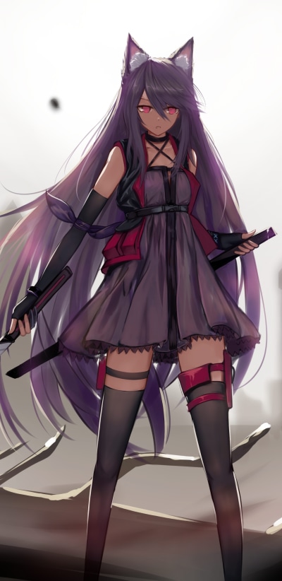 Video Game Arknights, Cat Girl, 1440x2960