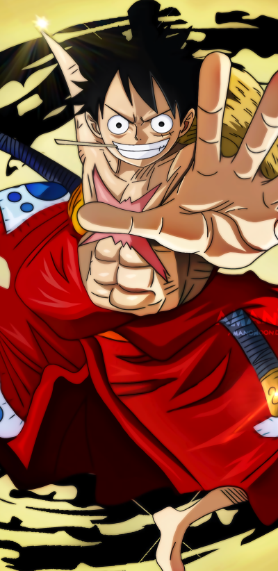 Anime One Piece, Monkey D. Luffy, 1440x2960