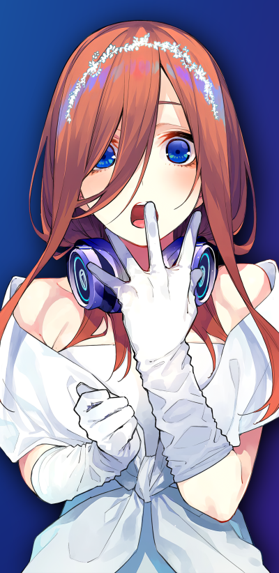 Anime The Quintessential Quintuplets, Miku Nakano, 5-Toubun No Hanayome, 1440x2960