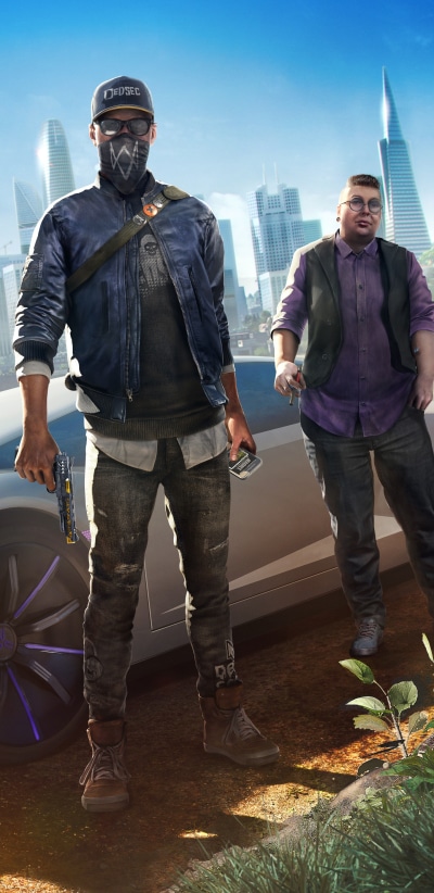 Video Game Watch Dogs 2, Marcus Holloway, 1440x2960
