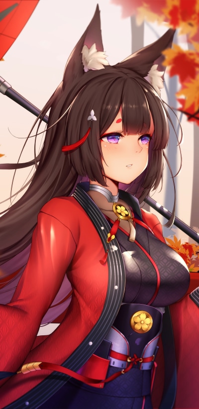 Anime Azur Lane, Amagi (Azur Lane), 1440x2960