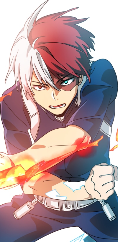 Anime My Hero Academia, Shoto Todoroki, 1440x2960