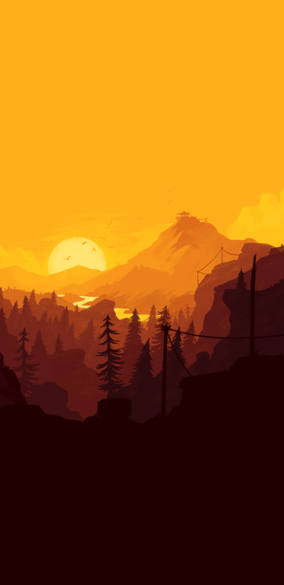 Video Game Firewatch, 1440x2960