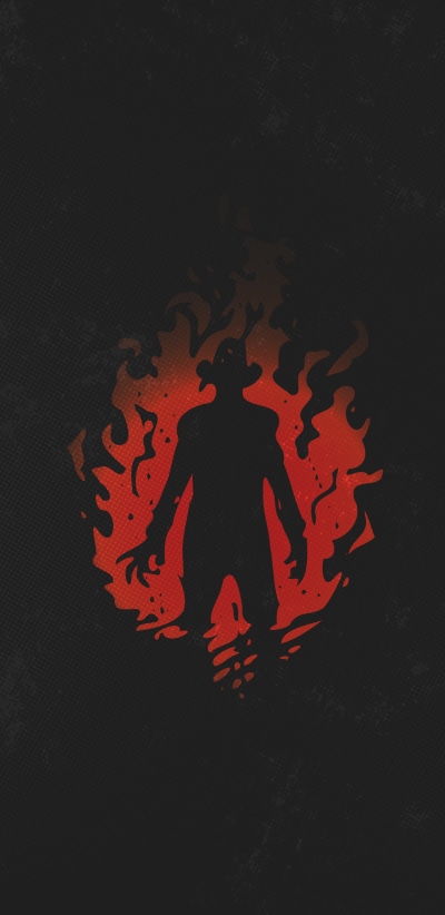 Video Game Dead by Daylight, Freddy Krueger, Fire Up (Dead By Daylight), Minimalist, 1440x2960