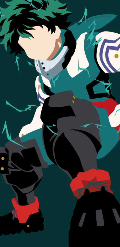 Anime My Hero Academia, Izuku Midoriya, 1440x2960