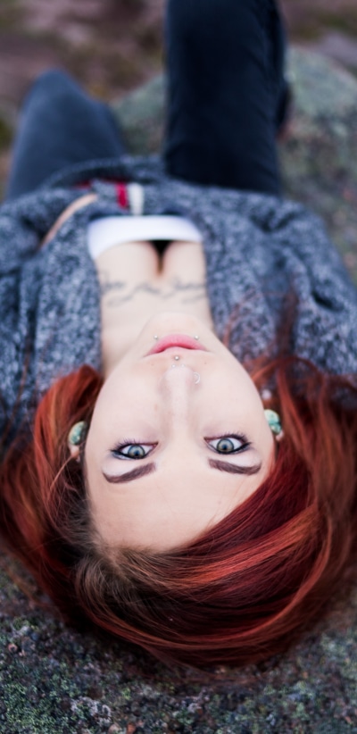 Women Model, Green Eyes, 1440x2960