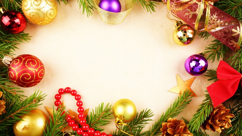 Christmas, New Year, decoration, 4k