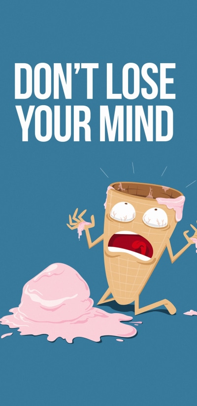 Humor Minimalist, Ice Cream, 1440x2960