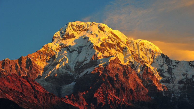 mountain, snow, 4k