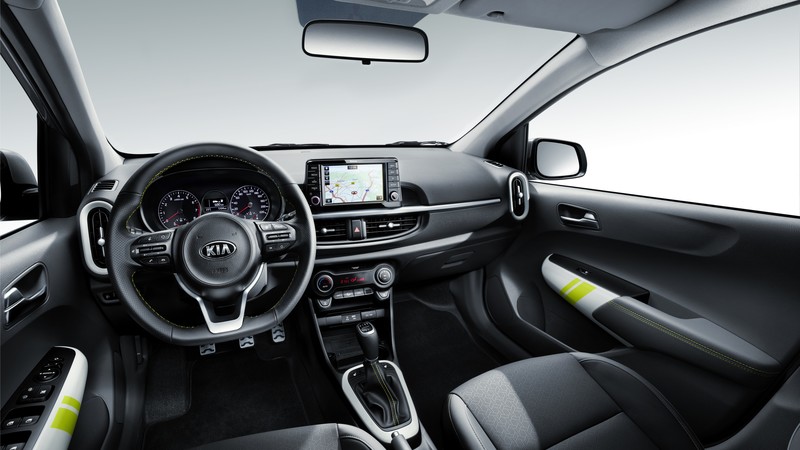 Kia Picanto X-Line, 2018 Cars, interior, 4K