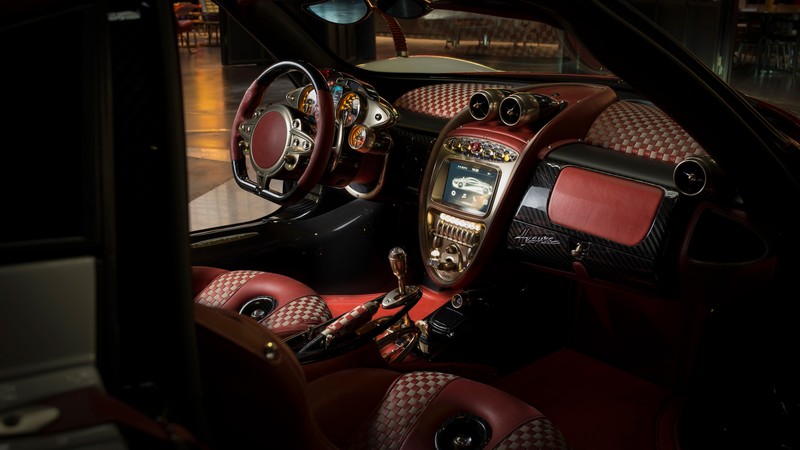 Pagani Huayra Lampo, interior, 4k