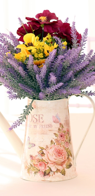 Man Made Flower, Still Life, Purple Flower, 1440x2960