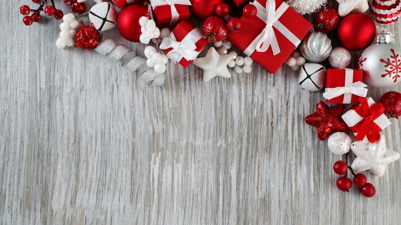 Christmas, New Year, gifts, stars, decorations