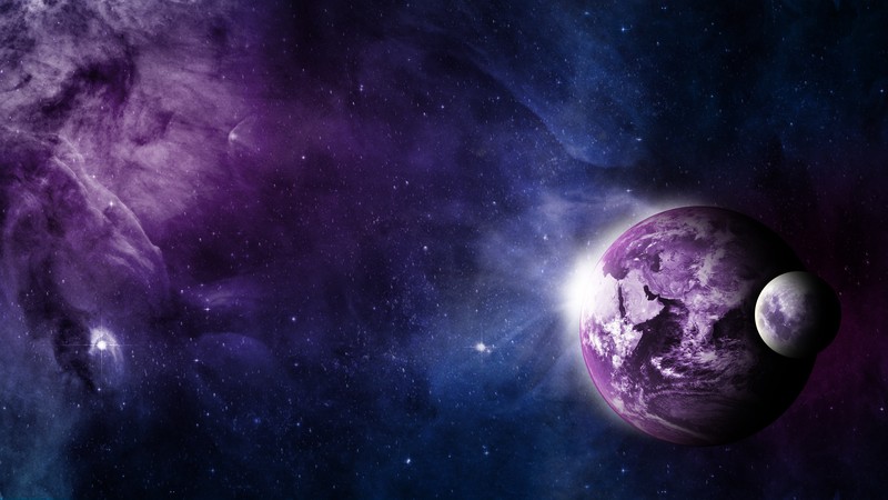 space, galaxy, planet, 4k