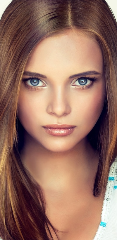 Women Model, Blue Eyes, Brunette, 1440x2960