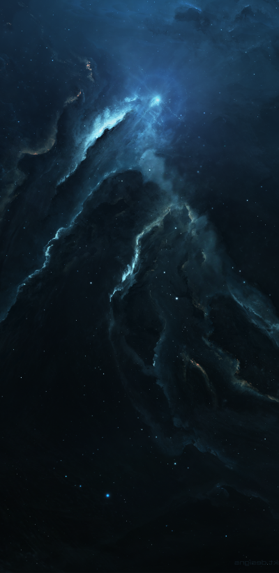 Sci Fi Nebula, Stars, Space, 1440x2960