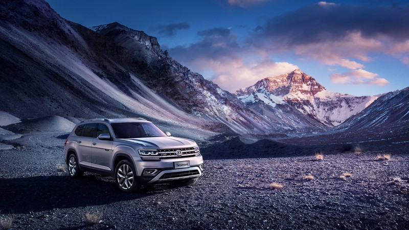 Volkswagen Teramont, cars 2017, mountains, 4k
