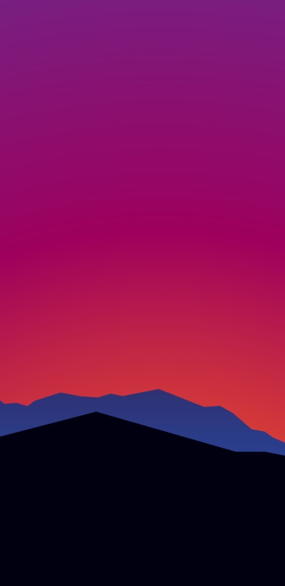 Artistic Minimalist, Mountain, 1440x2960