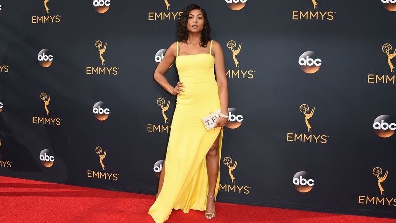 Taraji P. Henson, dress, brunette, 4k