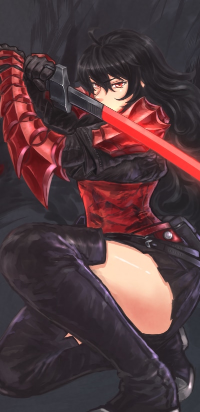 Anime RWBY, Raven Branwen, 1440x2960