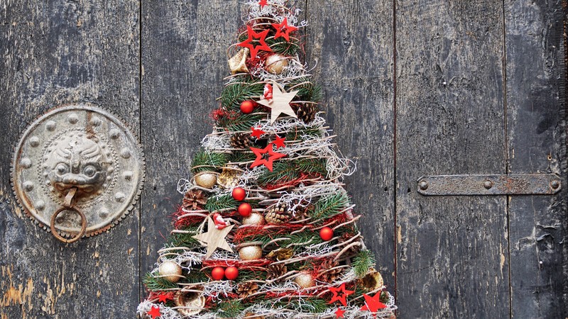 Christmas, New Year, toys, fir-tree, balls, decorations, 4K