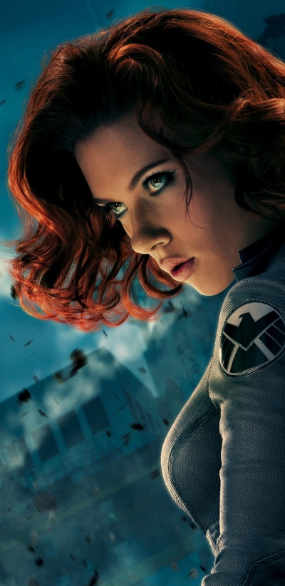 Movie The Avengers, Avengers, Gun, Scarlett Johansson, Natasha Romanoff, Black Widow, 1440x2960
