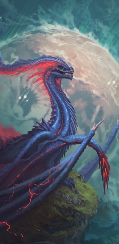 Fantasy Dragon, 1440x2960