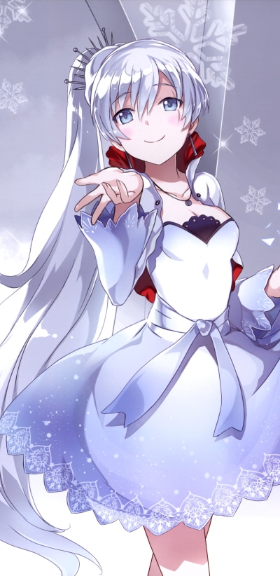 Anime RWBY, Weiss Schnee, 1440x2960