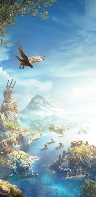 Video Game Assassins Creed Odyssey, 1440x2960