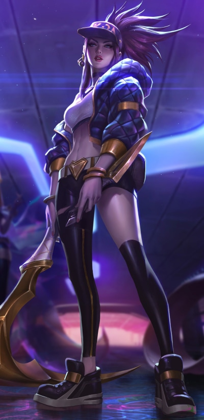 Video Game League Of Legends, Akali (League Of Legends), 1440x2960