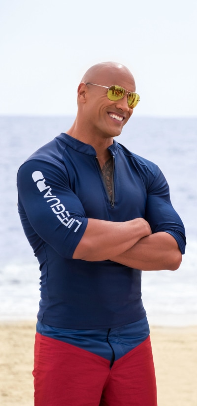 Movie Baywatch, Dwayne Johnson, 1440x2960