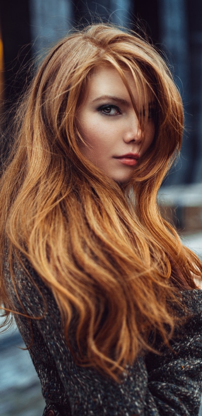 Women Model, Redhead, 1440x2960
