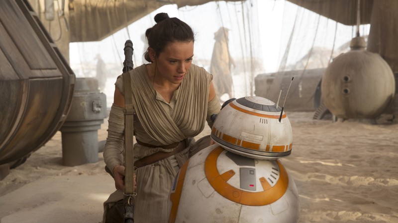 Star Wars: The Last Jedi, Daisy Ridley, BB-8, 4K