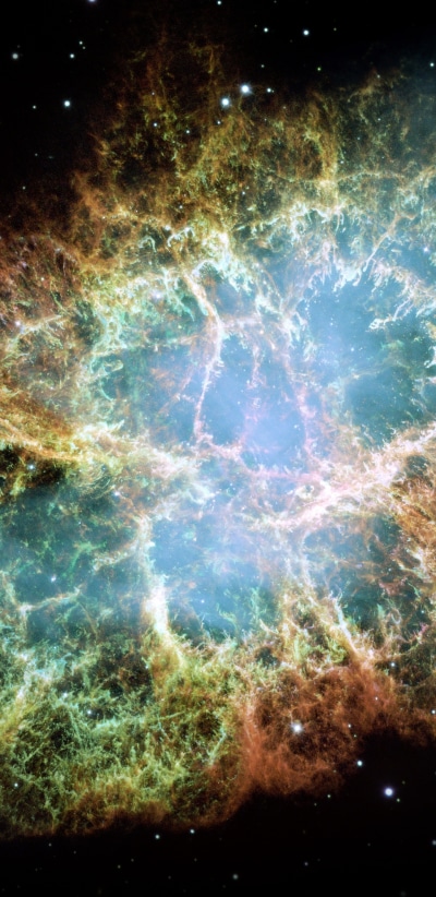 Sci Fi Nebula, Crab Nebula, Supernova, 1440x2960
