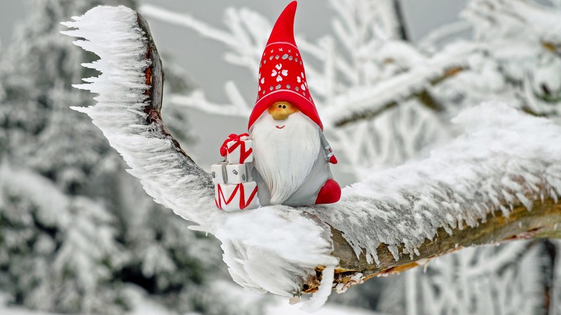 Christmas, New Year, Santa, winter, 4k