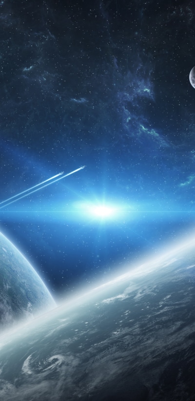 Sci Fi Planets, 1440x2960