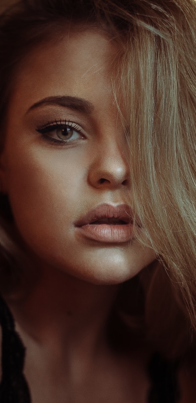 Women Model, Blonde, Face, Hazel Eyes, Close-up, 1440x2960